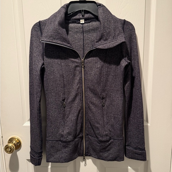 lululemon athletica Jackets & Blazers - Lululemon Daily Yoga Jacket Herring Bone Size 2